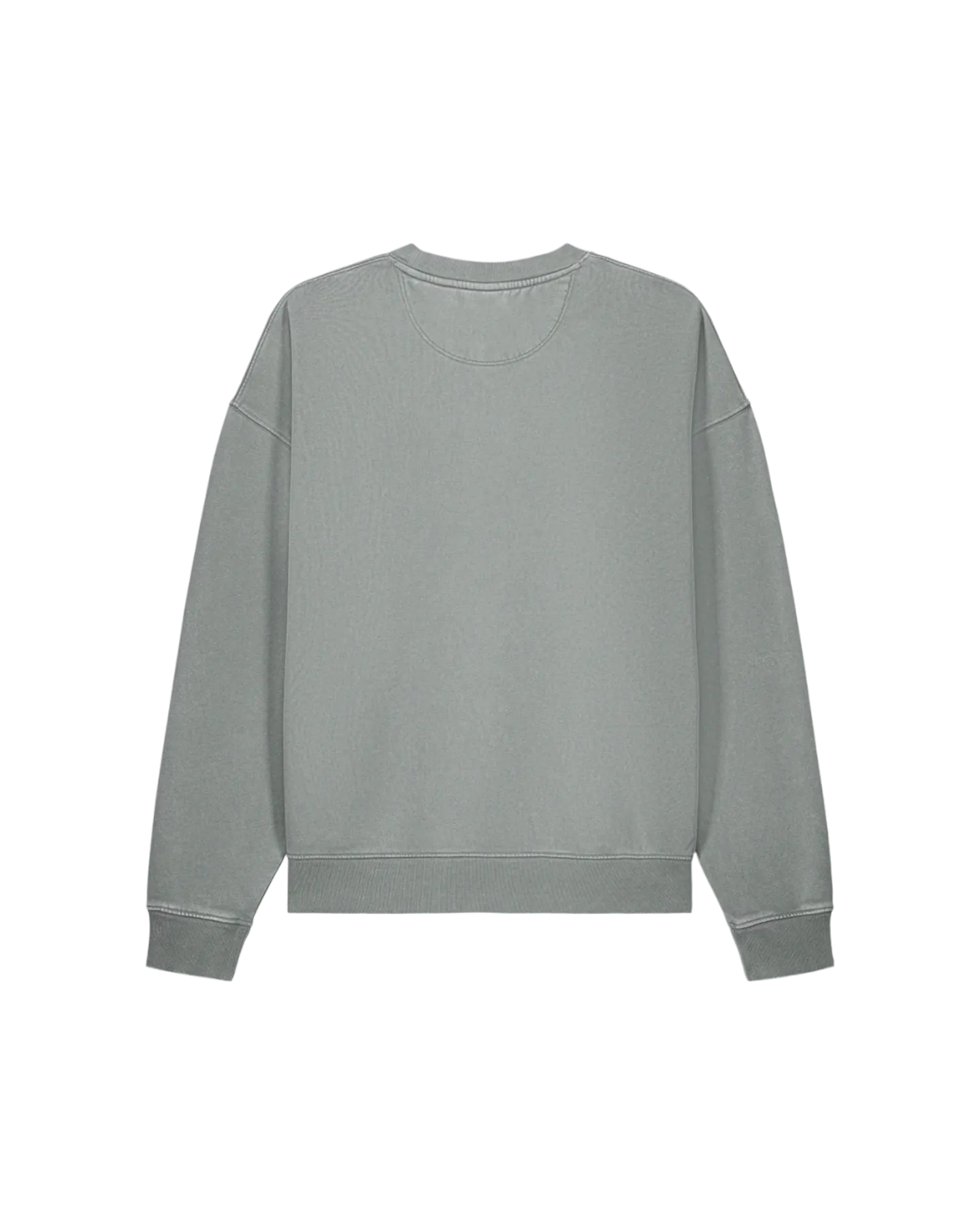 HIH Embroidered Vintage Crewneck Sweatshirt in G. Dyed Misty Grey, back