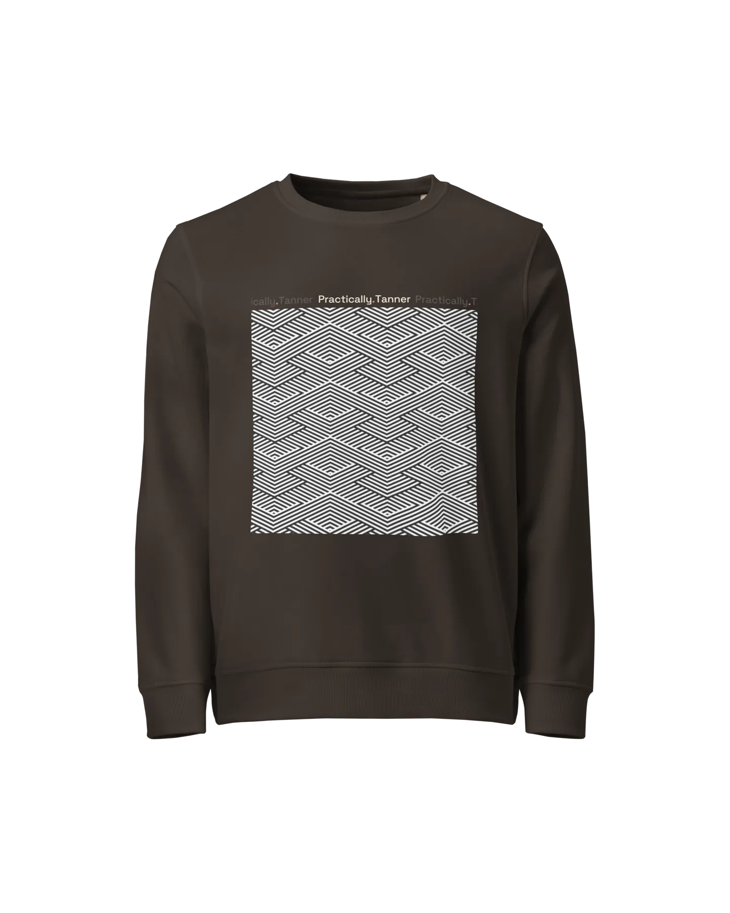Organic Cotton Unisex Sweatshirt in Deep Charcoal Grey