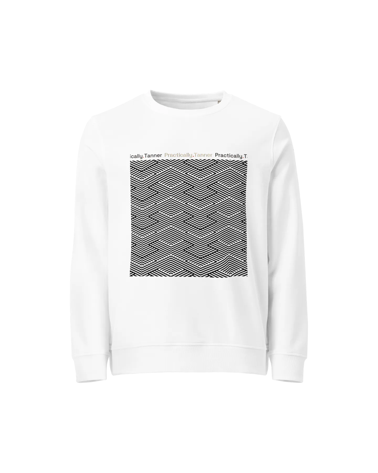 Organic Cotton Unisex Sweatshirt in White