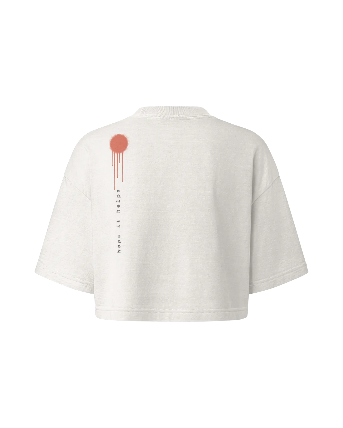 Women's Batwing Crop in Vintage White, back