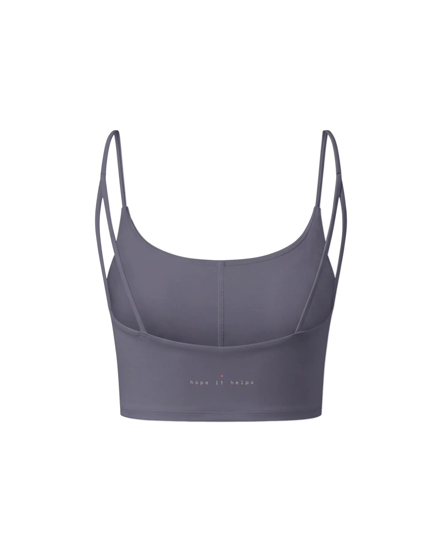 Lux Camisole Bralette in Charcoal, back