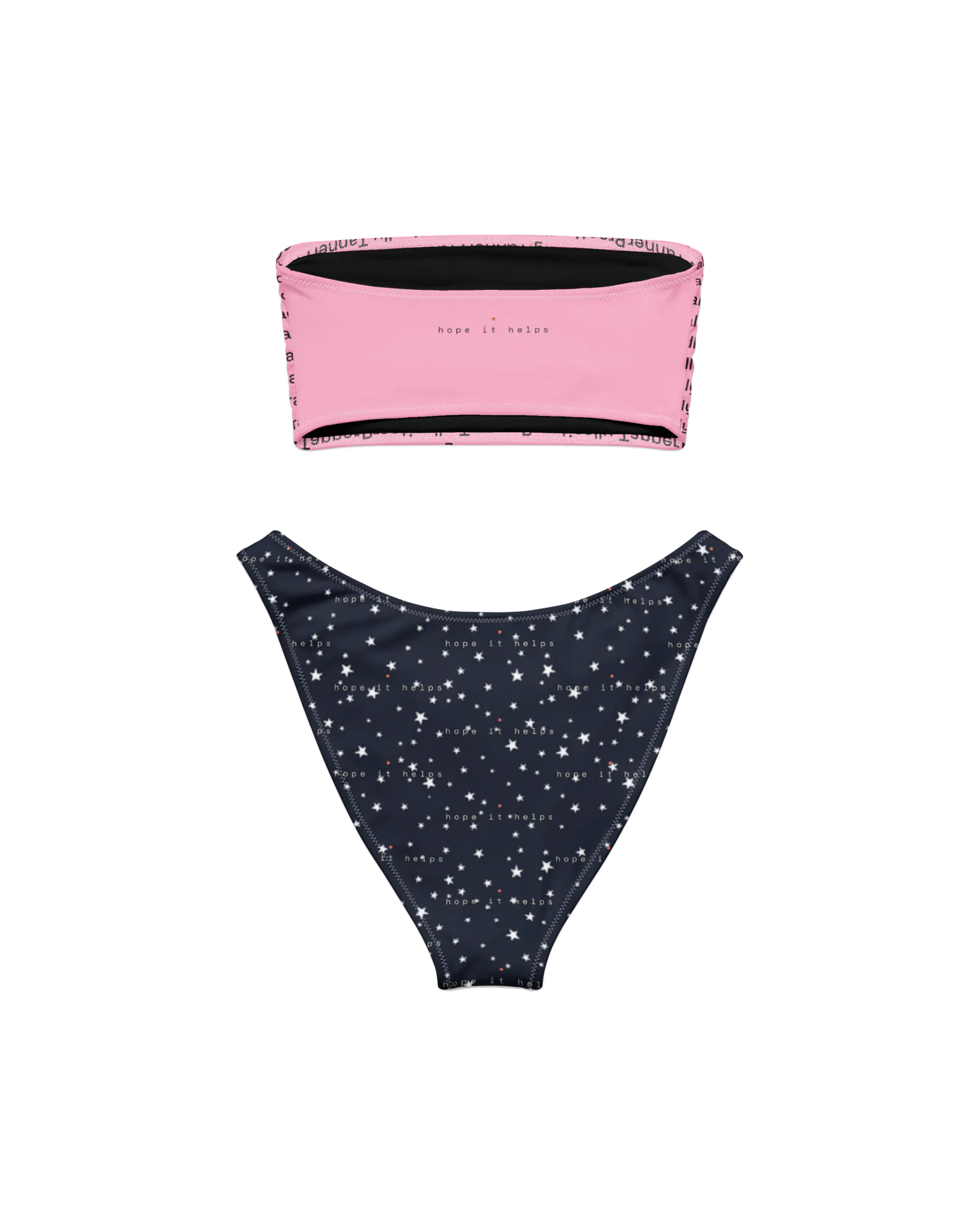 Bandeau Bikini Set, back
